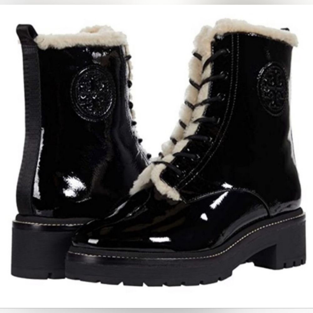 Tory Burch Women's Miller Shearling Lug Sole Boot Size 7.5